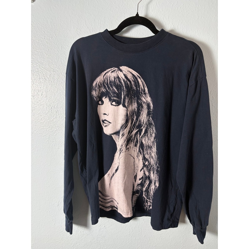 Taylor Swift The Eras Tour Long Sleeve Graphic Tee Navy Blue S Swiftie Graphic